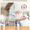 oneisall Cat Vacuum Groomer Quiet, Pet Vacuum Grooming Kit with Clipper Paw Trimmer & Brush, 1.5L Large Dust Cup Pet Vacuum for Shedding, Trimming & Home Cleaning