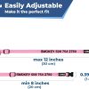 GoTags Personalized Cat Collars with Breakaway Safety Release Buckle, Custom Embroidered Cat Collar with Pet Name and Phone Number, Adjustable Nylon ID Collar with Bell for Cat or Kitten (Pack of 1)