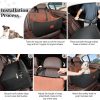 71TIg5cdbDL._AC_SL1500_.jpg Dog Car Seat for Medium & Large Dogs Up to 55lbs, Memory Foam Cushion, Washable Cover, Safety Straps & Non-Slip Bottom(Black/Brown,Large)
