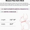 71W20ClEXL._AC_SL1500_.jpg 2 Pack Cotton Breakaway Cat Collars Set with Bell and Flower Pendant, Cute Floral Fruit Patterned, Adjustable 7.5-11Inch, Include A Mouse Toy Gift