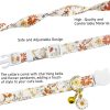 71Wu7SVd4VL._AC_SL1500_.jpg 2 Pack Cotton Breakaway Cat Collars Set with Bell and Flower Pendant, Cute Floral Fruit Patterned, Adjustable 7.5-11Inch, Include A Mouse Toy Gift