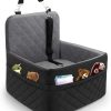 71XB6r2UhtL._AC_SL1500_.jpg Dog Car Seat for Small/Medium Dogs,Pet Dog Booster Car Seat Puppy 15- 35 lbs With Soft 4+2in Detachable Pads Detachable Elevated Cushion and Washable Cover Safety Belt Storage Pockets Easy to Install