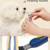 PETHROOM] Professional Dog Nail Clipper with Transparent Guard & Nail File | Adjustable Cutting Length (1-3mm) Sturdy, Durable Stainless Steel Blade | Nail Trimmer for Pets Avoid Overcutting