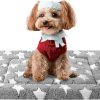 71ZbLmcOhWL._AC_SL1500_.jpg Dog Bed Mat, Reversible Crate Pad & Cute Dog Bed - Machine Washable Kennel Mat with Ultra Soft for Small Dogs (Cool/Warm), 24" x 18", Grey&Star