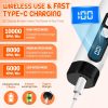 Dog Nail Grinder Electric Powerful 3 Speeds Dog Nail Clippers with Lights Quiet Cat Nail Clipper Painless Care Trimmers Tools for Small Medium Large Dogs and Cats (Black)