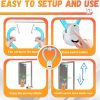 71cUAd7MENL._AC_SL1500_.jpg Interactive Cat Toys for Indoor Cats Automatic Electric Flying Bird Feather Mouse Toy - Best Kitten & Adult Cat Enrichment Mouse cat Toy Hanging Electric Kitty Toys for Bored Cats