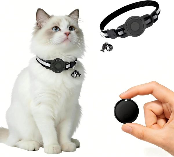 71hh9T6s2L._AC_SL1500_.jpg GPS Collar for Cats (Android Only) Smart tag,Pet Tracker,Waterproof Compatible with Google Find My,No Monthly Fee,Tracking Solution Smart Collar for Pet Safety,Small Large Cats (GPS Tracker for cat)
