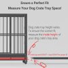 Dog Crate Tray 47"-ChewProof Replacement Pan, Easy to Clean, Easy to Assemble,Ideal for Potty Training-Perfect for Pet Crates & Kennels(46.85" L x 29.17" W x 1.0" H, Tray 47” fit 48” Crate)