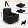 71iGjVzZBVL._AC_SL1500_.jpg Dog Car Seat for Small/Medium Dogs,Pet Dog Booster Car Seat Puppy 15-35 lbs with Soft 4+2in Detachable Pads Detachable Elevated Cushion and Washable Cover Safety Belt Storage Pockets Easy to Install