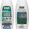 Soos Pet Dog Shampoo for Cats and Pets Hypoaller-genic Natural Dead Sea Minerals Fast Absorbing with Vitamins Essential Oils Natural Elements Antiba-cterial - 1x Pet Shampoo (500ml)