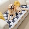 71jr1SicmL._AC_SL1500_.jpg Back Seat Pet Bed Mat, Dog Car Bed for Large Dogs, Deluxe Plush Travel Beds with Anti-Slip Bottom, Custom Fit for Backseat Extenders and Seat Covers (Gray+White)