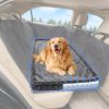 Dog Car Bed, Non-Slip Backseat Extender Pet Mat, Removable Washable Dog Bed for SUVs, Sedans & Trucks, Anti-Slip Travel Bed for Dogs, Easy Clean & Scratch-Proof & Comfort (50"x24.6")