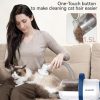 oneisall Cat Vacuum Groomer Quiet, Pet Vacuum Grooming Kit with Clipper Paw Trimmer & Brush, 1.5L Large Dust Cup Pet Vacuum for Shedding, Trimming & Home Cleaning