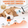 Dog Nail Grinder Electric Powerful 3 Speeds Dog Nail Clippers with Lights Quiet Cat Nail Clipper Painless Care Trimmers Tools for Small Medium Large Dogs and Cats (Black)