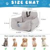 71oeHNnElQL._AC_SL1500_.jpg Aidou Dog Booster Seat for Small to Large Dogs & Cats, Pet Travel Safety Seat with Storage & Dual-use Car & Home Bed (Small Grey)