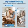 2-in-1 Dog & Cat Grooming Kit - Rechargeable Cordless Pet Hair Clippers with Nail Grinder & Paw Trimmer & 4 Guide Combs, Low Noise Dog Clippers for Grooming Small Medium Pets