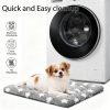 71ottpyczjL._AC_SL1500_.jpg Dog Bed Mat, Reversible Crate Pad & Cute Dog Bed - Machine Washable Kennel Mat with Ultra Soft for Small Dogs (Cool/Warm), 24" x 18", Grey&Star