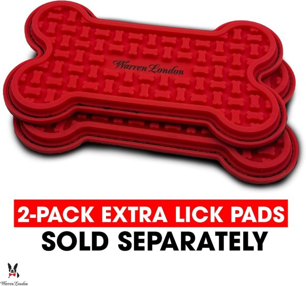 71qE7-sO5UL._AC_SL1500_.jpg Distract-A-Hat ™ by Warren London - Dog Grooming Distraction Lick Hat for Nail Clipping and Grooming – Adjustable Fit with Adhesive Dog Lick Pad, Spreader & Cleaning Brush Included