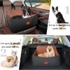 71qn99H3v8L._AC_SL1500_.jpg Dog Car Seat for Medium & Large Dogs Up to 55lbs, Memory Foam Cushion, Washable Cover, Safety Straps & Non-Slip Bottom(Black/Brown,Large)