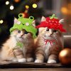 Weewooday 5 Pieces Cat Costume Bunny Hat Outfit with Ears Funny Cat Hat and Small Dogs Kitten Puppy Party Easter Costume Accessory Headwear(Vivid Style)