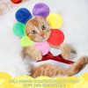Weewooday 5 Pieces Cat Costume Bunny Hat Outfit with Ears Funny Cat Hat and Small Dogs Kitten Puppy Party Easter Costume Accessory Headwear(Vivid Style)