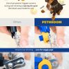 PETHROOM] Professional Dog Nail Clipper with Transparent Guard & Nail File | Adjustable Cutting Length (1-3mm) Sturdy, Durable Stainless Steel Blade | Nail Trimmer for Pets Avoid Overcutting