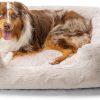 Best Friends by Sheri Soothe & Snooze Lounge Lux Memory Foam Rectangular Dog Bed, Washable, Oyster, Large 36" x 27"