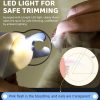 Pet Nail Clipper with Light for Cats & Small Dogs Puppies, Ultra Bright LED to Illuminate Nail Bloodline to Avoid Over Cutting, Extra-Sharp and Durable Cat Claw Trimmer with Nail File (White)