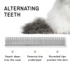 Eye Envy ProGlide 6" Cat Comb. Deshedding and Detangling Comb. Removes undercoat, shedding hair, tangles and knots. Prevents matted fur. Gentle rounded pins of two lengths