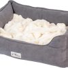 812In7z-5L._AC_SL1500_.jpg PetFusion Calming Cuddler Dog & Cat Bed | Anti-Anxiety Dog Bed for Small Dogs; Cats | Loose Blanket Promotes Burrowing (Dogs) & Kneading (Cats) | CertiPUR-US Memory Foam |