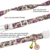 81pJObz8lL._AC_SL1500_.jpg 2 Pack Cotton Breakaway Cat Collars Set with Bell and Flower Pendant, Cute Floral Fruit Patterned, Adjustable 7.5-11Inch, Include A Mouse Toy Gift