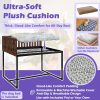 812FgP8IteL._AC_SL1500_.jpg Beside Dog Bed,2 Panel Adjustable Height Dog Bunk Beds,40.1''x28.1'' Metal Dogs Bed Frame with Cushion,Large