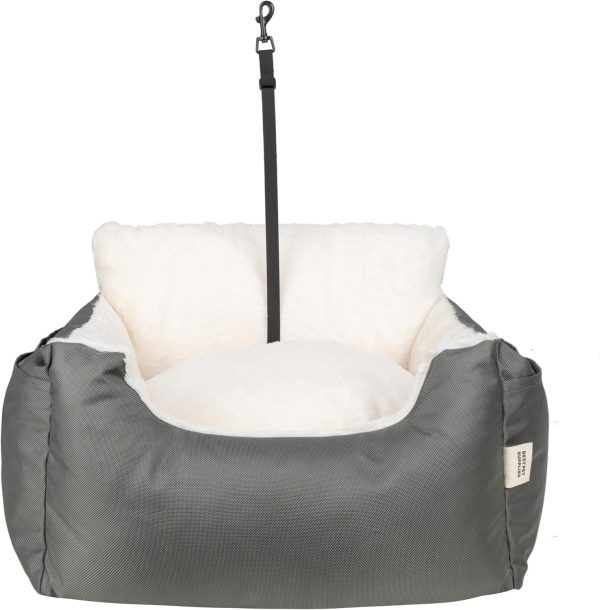 81387kqyruL._AC_SL1500_.jpg Best Pet Supplies Dog House Bed Crate Mat Tent Indoor Round Soft Plush for Small, Medium, and Large Breeds - Gray, 21 x 20 x 14