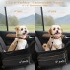 816Mb8ZICGL._AC_SL1500_.jpg Dog Car Seat for Small/Medium Dogs,Pet Dog Booster Car Seat Puppy 15-35 lbs with Soft 4+2in Detachable Pads Detachable Elevated Cushion and Washable Cover Safety Belt Storage Pockets Easy to Install