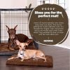 Soggy Doggy Crate Mate Dog Bed - Microfiber Chenille Mat, Travel Bed for Dog - Ultra-Absorbent Kennel Plush Pad (Chocolate Brown, Medium 20” x 30”)
