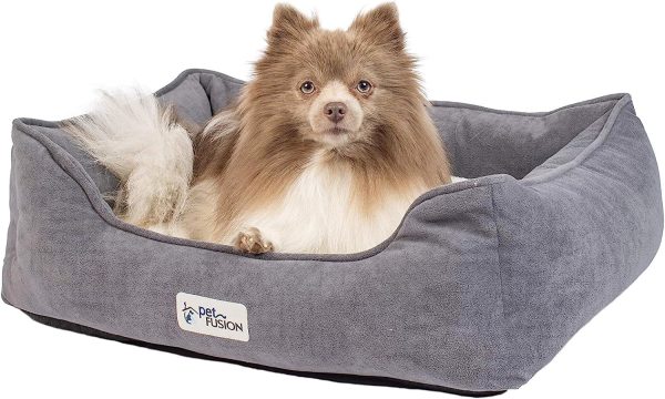 818uw-V-2L._AC_SL1500_.jpg PetFusion Calming Cuddler Dog & Cat Bed | Anti-Anxiety Dog Bed for Small Dogs; Cats | Loose Blanket Promotes Burrowing (Dogs) & Kneading (Cats) | CertiPUR-US Memory Foam |