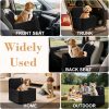 81C5n63CvML._AC_SL1500_.jpg Dog Car Seat for Small/Medium Dogs,Pet Dog Booster Car Seat Puppy 15-35 lbs with Soft 4+2in Detachable Pads Detachable Elevated Cushion and Washable Cover Safety Belt Storage Pockets Easy to Install