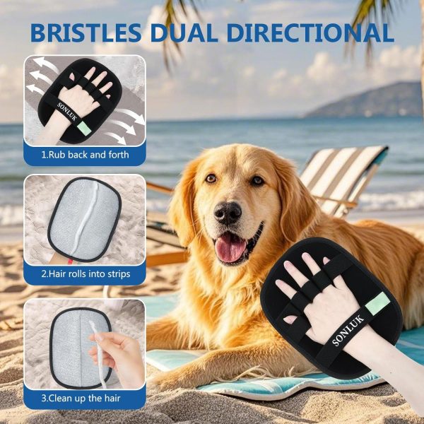 81HfKa9XYyL._AC_SL1500_.jpg 2PCS Pet Hair Removal Glove for Dogs&Cats,Upgraded 5-Finger Electrostatic Pet Hair Remover,Reusable Magic Brush Hair Remover Glove for Laundry,Carpets,Sofa Gaps and Car Seats