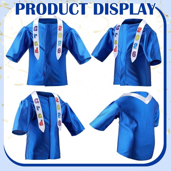 81IkgmkiVVL._AC_SL1500_.jpg Small Dog Graduation Cap and Gown 2026 with Stole Washable Shirt and Hat Pet Graduation Gown Costume Outfit for Tiny Dog Little Cat Doll Clothes Holiday Halloween Costume Accessory(Blue)