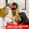 81KEzWXZplL._AC_SL1500_.jpg Distract-A-Hat ™ by Warren London - Dog Grooming Distraction Lick Hat for Nail Clipping and Grooming – Adjustable Fit with Adhesive Dog Lick Pad, Spreader & Cleaning Brush Included