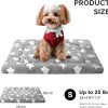 81MeRwpPbSL._AC_SL1500_.jpg Dog Bed Mat, Reversible Crate Pad & Cute Dog Bed - Machine Washable Kennel Mat with Ultra Soft for Small Dogs (Cool/Warm), 24" x 18", Grey&Star