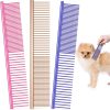 81UX1QCwL._AC_SL1500_.jpg 3 Pcs Stainless Steel Grooming Combs for Matted and Tangled Long Hair - Pet Guide Clippers for Dog and Cat