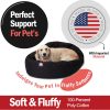 81W3HLSldjL._AC_SL1500_.jpg Majestic Pet 40 Inch Large Orthopedic Washable Donut Bed for Big and Large Sized Dogs, Calming Puppy Donut with Spine Support, Durable Crate Pad and Dog Bed Mat, Pet Furniture - Cozy Soft