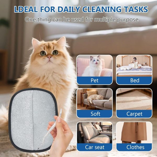 81WhMtEiDjL._AC_SL1500_.jpg 2PCS Pet Hair Removal Glove for Dogs&Cats,Upgraded 5-Finger Electrostatic Pet Hair Remover,Reusable Magic Brush Hair Remover Glove for Laundry,Carpets,Sofa Gaps and Car Seats