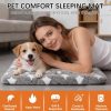 81XOBWE4ycL._AC_SL1500_.jpg Dog Bed Mat, Reversible Crate Pad & Cute Dog Bed - Machine Washable Kennel Mat with Ultra Soft for Small Dogs (Cool/Warm), 24" x 18", Grey&Star