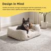 Best Friends by Sheri Soothe & Snooze Lounge Lux Memory Foam Rectangular Dog Bed, Washable, Oyster, Large 36" x 27"