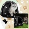 81ZDePubOL._AC_SL1500_.jpg 3 Pcs 16.5 x 12 x 11 Cat Houses for Outdoor Cats Bulk Weatherproof Waterproof Rainproof Foldable Cotton Insulated Feral Dogs Tent Shelter Pet Beds for Keep Warm Outdoor Indoor Garden for a 4kg Kitten