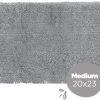 Soggy Doggy Crate Mate Dog Bed - Microfiber Chenille Mat, Travel Bed for Dog - Ultra-Absorbent Kennel Plush Pad (Gray, Medium 20” x 30”)
