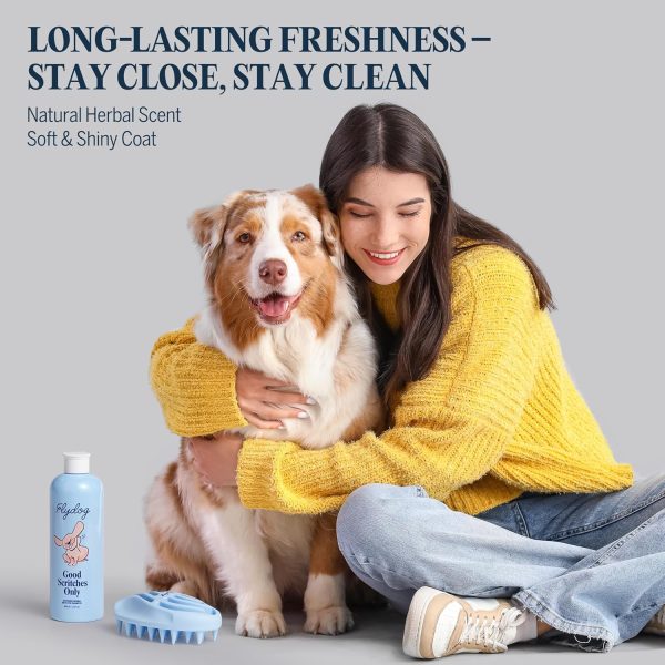81eL20zBzL._AC_SL1500_.jpg FLYDOG Dog Cat Shampoo Itchy Skin Relief: Natural Herbal Hypoallergenic Pet Shampoo, Deshedding Dandruff Control Deodorizing Moisturizing for Dry Flaky Smelly Skin, Perfect for Puppies Kittens