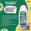 Soos Pet Dog Shampoo for Cats and Pets Hypoaller-genic Natural Dead Sea Minerals Fast Absorbing with Vitamins Essential Oils Natural Elements Antiba-cterial - 1x Pet Shampoo (500ml)